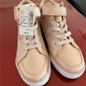 Girls Glitter High Top Sneakers